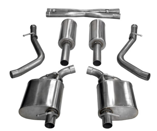 Corsa 2015-2023 Dodge Challenger 3.6L 2.5in Cat-Back Dual Rear Exit (re-uses stock exhaust bezel) - 21066