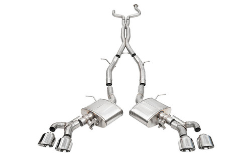 Corsa 22-25 Cadillac CT4 V Blackwing 3in Active Valve Cat-Back - 4.5in Polished Tip - 21317