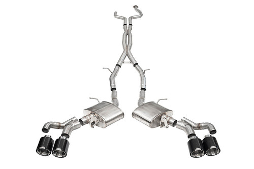 Corsa Xtreme Valved Catback Exhaust w. Black CF Tips - 2022+ Cadillac CT5-V Blackwing