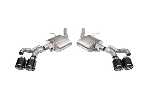 Corsa Sport Valved Axleback Exhaust w. Black CF Tips - 2022+ Cadillac CT5-V Blackwing