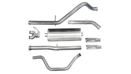 Corsa 2011-2013 Chevrolet Silverado Crew Cab/Short Bed 1500 6.2L V8 Polished Sport Cat-Back Exhaust - 24524