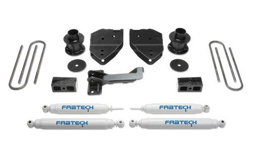 Fabtech 17-21 Ford F250/F350 4WD 4in Budget Sys w/Perf Shks - K2213