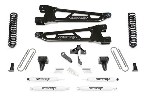 Fabtech 23-24 Ford F250/350 4WD Diesel 4in Radius Arm Lift Kit Performance Shocks - K2406 Photo - Primary