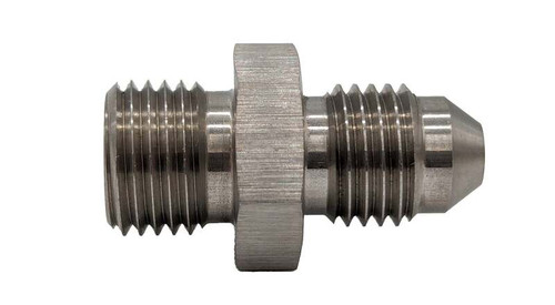 Forced Performance Stainless Steel M12x1.25 to -4AN Straight Fitting - GBAN816-4-M12125
