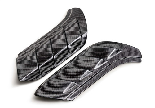 Ford Racing 22-24 Bronco Raptor 2x2 Twill Carbon Fiber Fender Vent Set- Gloss - M-16026-BG