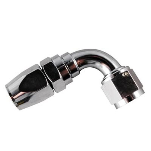Fragola -6AN x 90 Degree Pro-Flow Hose End Chrome - 229006-CH