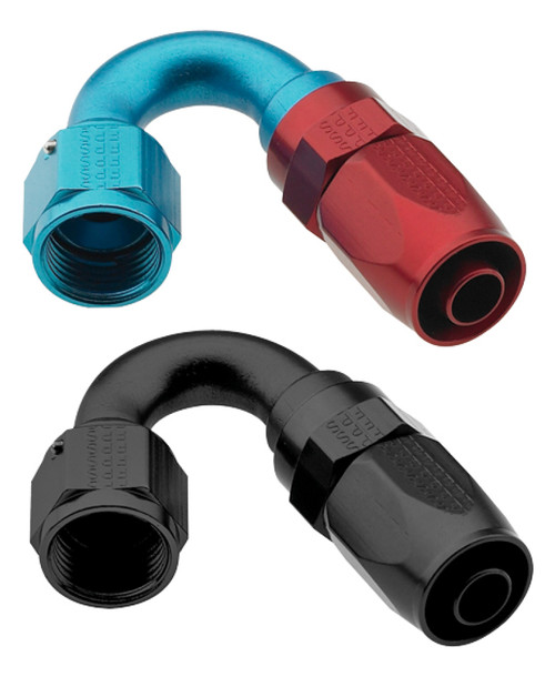 Fragola -10AN x 150 Degree Pro-Flow Hose End - Blue/Red - 231510