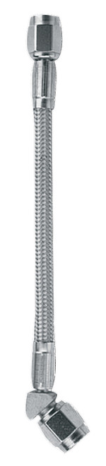 Fragola -3AN Clear Covered Assembly Straight x 45 Degree 14in - 341014