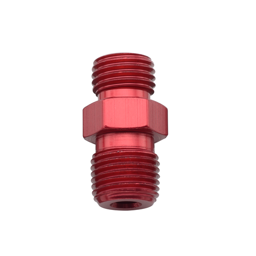 Fragola -3AN x 1/8 NPT Nitrous Flare Jet x NPT Adapter - Red - 481703-RD
