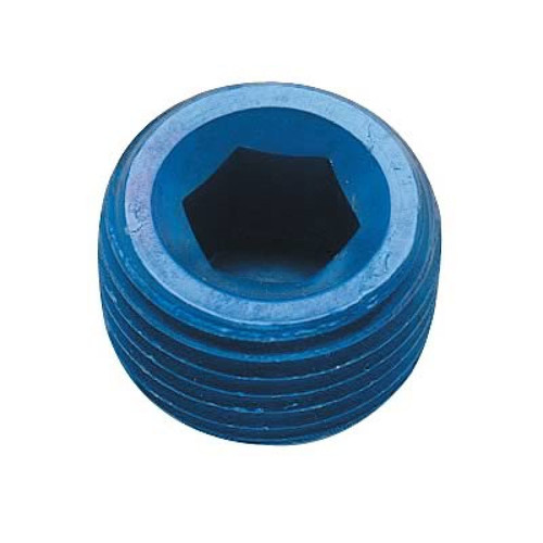 Fragola 1/2 NPT Internal Pipe Plug - Blue - 493205