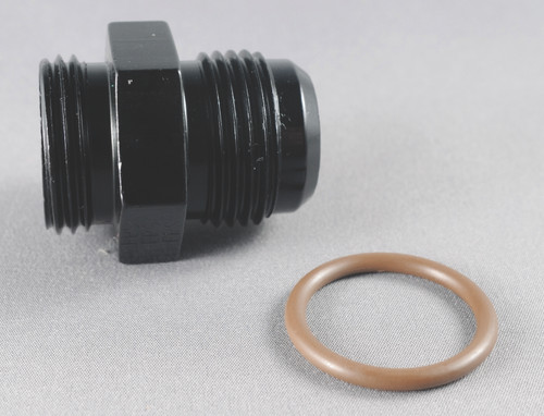 Fragola -12AN x 1 1/16-12 (12) Radius Fitting Vac Pump - Black - 495641-BL