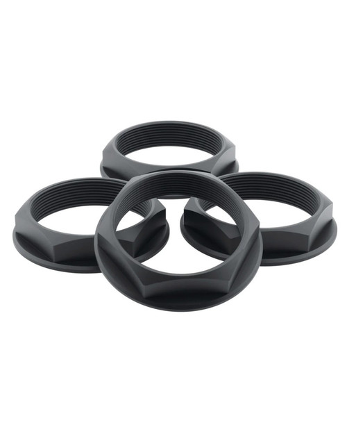 fifteen52 Super Touring Nut V2 - Anodized Black w/ Satin Clear - Set of 4 - 52-ST-NUT-V2- BLACK-SET
