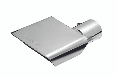 Gibson Rectangle Sport Tip - Right - 6x2.75in OD/2.5in Inlet/6in Length - Stainless - 500365