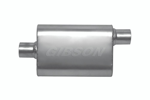 Gibson CFT Superflow Center/Offset Oval Muffler - 4x9x13in/3in Inlet/3in Outlet - Stainless - 55123S