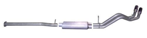 Gibson 07-09 Chevrolet Silverado 1500 LT 6.0L 2.25in Cat-Back Dual Sport Exhaust - Aluminized - 5626