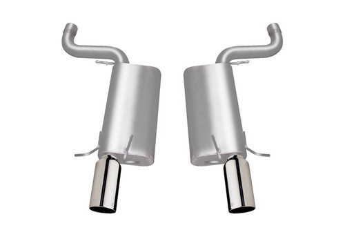 Gibson 06-08 Cadillac STS V 4.4L 2.5in Axle-Back Dual Exhaust - Stainless - 616000