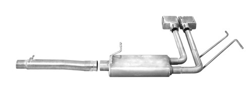 Gibson 14-18 Chevrolet Silverado 1500 LTZ 6.2L 2.5in Cat-Back Super Truck Exhaust - Stainless - 65675