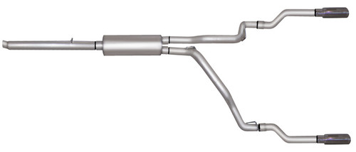 Gibson 05-07 Dodge Dakota Laramie 3.7L 2.5in Cat-Back Dual Split Exhaust - Stainless - 66539