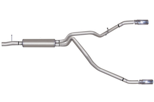 Gibson 11-16 Ford F-250 Super Duty Lariat 6.2L 2.5in Cat-Back Dual Split Exhaust - Stainless - 69126
