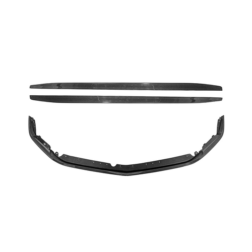 EOS Carbon Fiber Front Splitter & Side Skirts - Cadillac CT4-V Blackwing (FLIP-954-BKCF_SS-1019-BKCF)