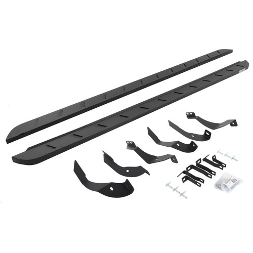 Go Rhino 15-19 GMC Sierra 2500/3500HD CC 4DR Dsl RB10 Slim Running Boards Kit(w/Brackets) - Tex. Blk - 63405187SPC User 1