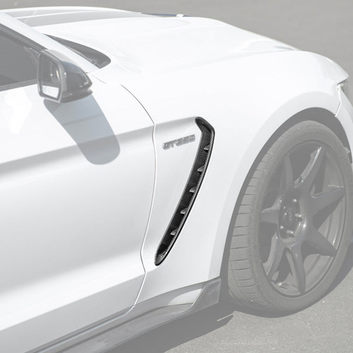 EOS Carbon Fiber Fender Vents - 15-20 Ford Mustang GT350 (VENT-1148-BKCF) EOS Carbon Fiber Fender Vents - 15-20 Ford Mustang GT350 (VENT-1148-BKCF)