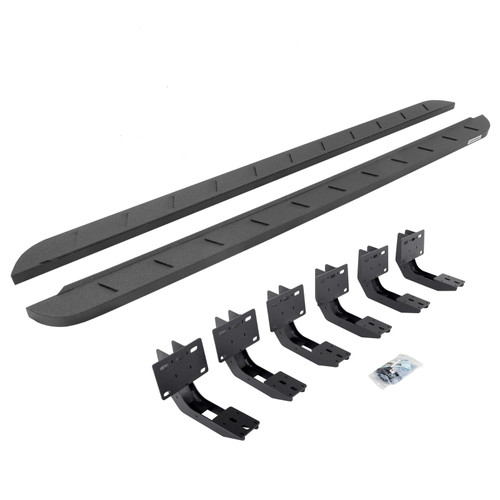 Go Rhino 19-22 Ram 1500 CC 4DR (Not Classic) RB10 Slim Running Boards Kit (w/Brackets) - Bedliner Ct - 63430687ST User 1