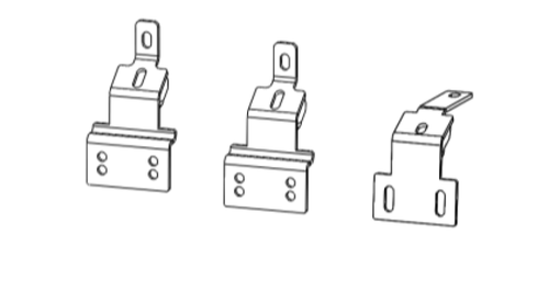 Go Rhino 19-20 Ford Ranger Brackets for Dominator Extreme SideSteps - D60368TK