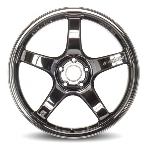 Gram Lights 57CR 18x8.5 +45 5-100 Glass Black Wheel (Min Order Qty Of 20) - WGCRV45DGBP
