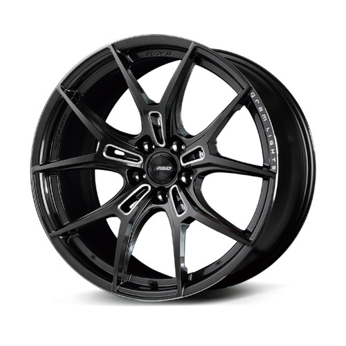 Gram Lights 57FXZ 20x10.5 +36 5-120 Super Dark Gunmetal & Machining Rim Edge DC Wheel - WGFZAZ36WH8F