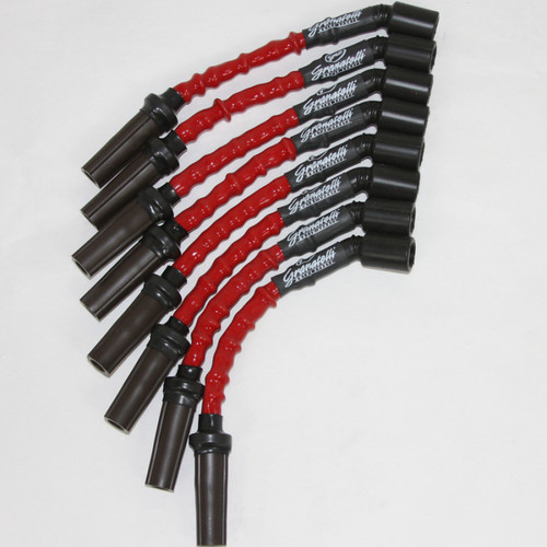 Granatelli GM LS / LT Hi-Perf Coil-Near-Plug Ignition Wire Connector Kit w/Red Jacket - 28-1545HTR