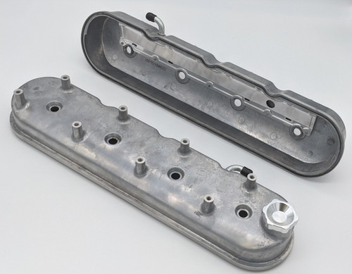 Granatelli 96-22 GM LS Tall Valve Cover w/Integral Angled Coil Mounts - Cast Finish - 640360