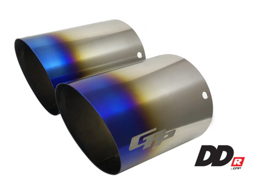 GReddy DD-R Burnt Titanium Tips L=150mm (Pair) - 11002601 User 1