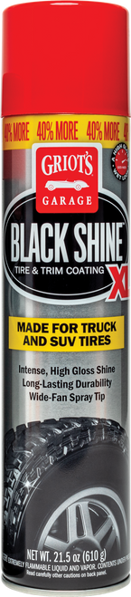 Griots Garage Black Shine Tire and Trim Coating XL - 21.5oz (Aerosol) - 10850