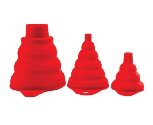 Griots Garage Collapsible Silicone Funnels - Set of 3 - 47715