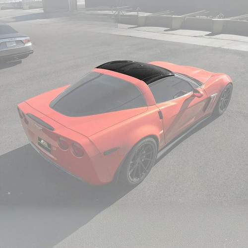 EOS Carbon Fiber Targa Roof Panel - 05-13 C6 Corvette Base / GS (ROOF-1214-BKCF)