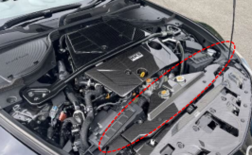 HKS 2023 Nissan Z Dry Carbon Radiator Cover - 70026-AN003