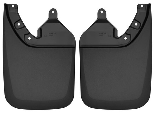 Husky Liners 2016 Toyota Tacoma w/ OE Fender Flares Custom Molded Rear Mud Guards - Black - 57941