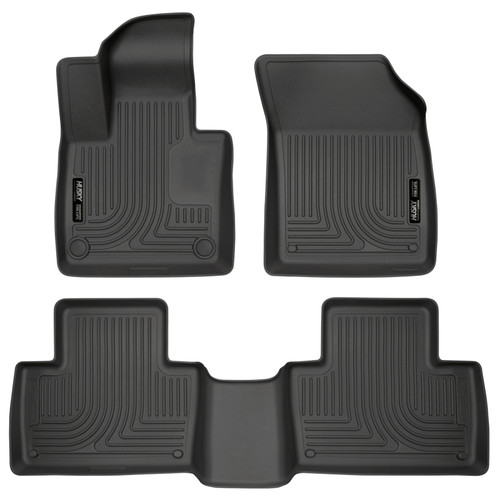 Husky Liners 2016 Volvo XC90 Weatherbeater Front and Rear Black Floor Liners - 95601
