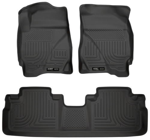 Husky Liners 09-12 Ford Escape/Mazda Tribute (Base/Hybrid) WeatherBeater Combo Black Floor Liners - 98351
