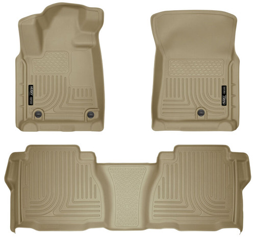 Husky Liners 2012 Toyota Tundra Double/CrewMax Cab WeatherBeater Combo Tan Floor Liners - 98583