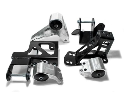Innovative 92-95 Civic K-Series Black Aluminum Mounts 95A Bushings (Not K24 Trans) - B90150-95A-BA