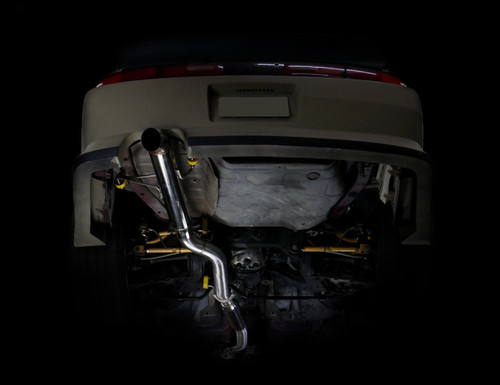 ISR Performance Series II - EP Single Tip Blast Pipe Exhaust - Resonated - 95-98 Nissan 240sx (S14) - IS-S2EPSR-S14 Photo - Primary