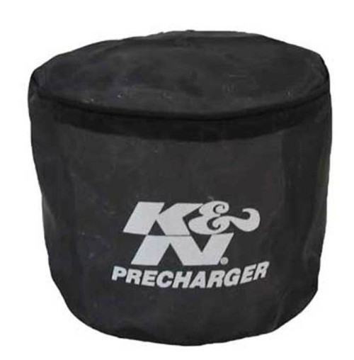 K&N Universal PreCharger Round Straight Air Filter Wrap Black - 22-8016PK