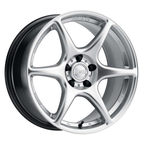 Kansei K11S Tandem 19x10.5in / 5x112 BP / 22mm Offset / 66.56mm Bore - Hyper Silver Wheel - K11S-191517+22