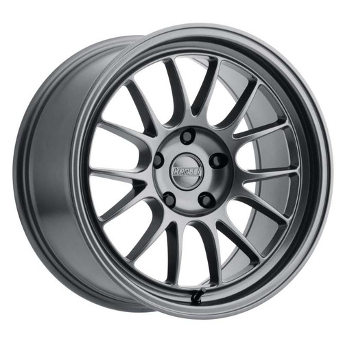 Kansei K13G Corsa 18x9in / 5x120 BP / 35mm Offset / 72.56mm Bore - Gunmetal Wheel - K13G-189018+35