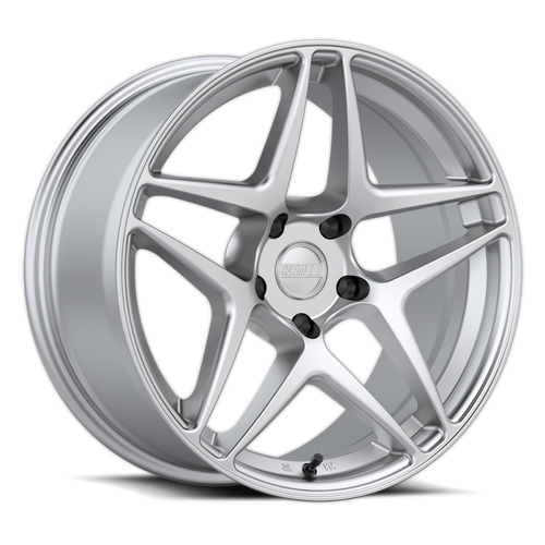 Kansei K15H Astro 19x8.5in / 5x120 BP / 35mm Offset / 72.56mm Bore - Hyper Silver Wheel - K15H-198518+35