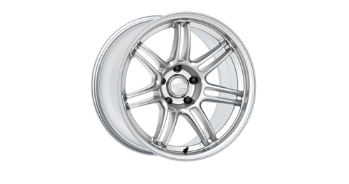 Kansei K17H Seven 18x9in / 5x100 BP / 22mm Offset / 73.1mm  Bore - Hyper Silver - K17H-189016+22