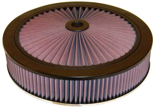K&N X-Stream Top Filter X-Stream 5.125in Flange 14x3.12in Height 0.875in Drop Base - 66-3050