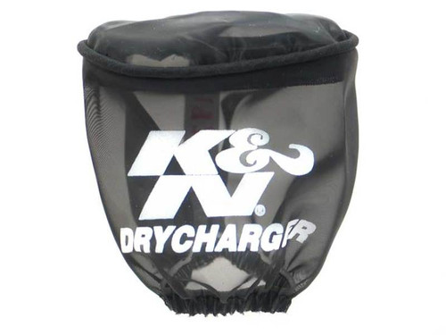 K&N Drycharger Air Filter Wrap - Oval Straight - Black - RC-1820DK